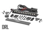LED Light | Bumper Mount | 12" Black Single Row | White DRL | Can-Am Defender HD 8/HD 9/HD 10 view 1