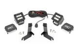 LED Light Kit | Ditch Mount | 2" Black Pair | Flood | Chevy Silverado 1500 (99-06)/Tahoe (00-06) view 1