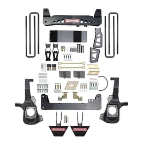 Skyjacker 6 in. Suspension Lift Kit With Torsion Bar Drop Brackets.