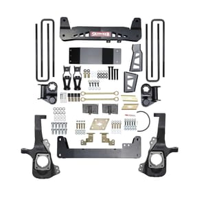 Skyjacker 6 in. Suspension Lift Kit With Raised Torsion Bar Brackets.