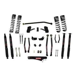 Skyjacker 4 Inch Dual Rate Long Travel Long Arm Suspension Lift Kit/Black MAX Shocks