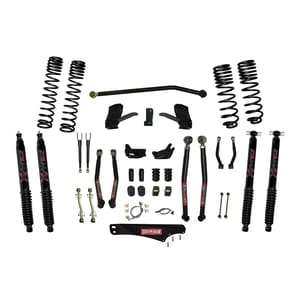 Skyjacker 6 Inch Dual Rate Long Travel Long Arm Suspension Lift Kit/Black MAX Shocks