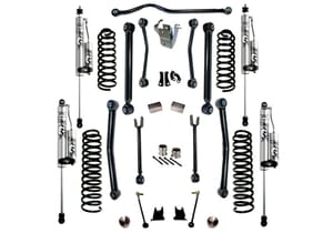 Superlift 4" Lift Kit w/ Fox 2.0 Res Shocks - 07-18 Wrangler JK - 2Dr w/ Reflex Ctrl Arms