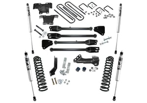 Superlift 4" Lift Kit w/ FOX Shocks - 17-22 F250/350 4WD Diesel w/ 4-Link Arms