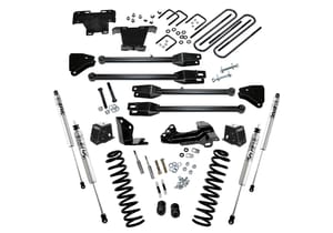 Superlift 4" Lift Kit w/ FOX Shocks - 05-07 F250/350 4WD Diesel w/ 4-Link Arms