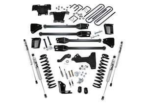 Superlift 6" Lift Kit w/ FOX Shocks - 05-07 F250/350 4WD Diesel w/ 4-Link Arms