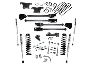 Superlift 4" Lift Kit w/ FOX Shocks - 08-10 F250/350 4WD Diesel w/ 4-Link Arms