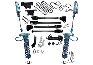 Superlift 4" King Ed 4-Link Lift Kit-17-22 F250/350 4WD w King Frt Clvrs & Res Rr Shcks