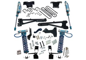 Superlift 6" King Ed Radius Arm Lift Kit-17-22 F250/350 4WD w King Frt Clvr & Res Rr Shcks