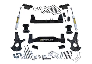 Superlift 6.5" Lift Kit-07-16 Silv/Sierra 1500 2WD w Cast Steel Ctrl Arms w SL Rr Shocks