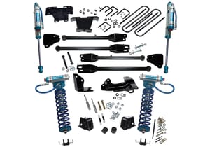 Superlift 4" Lift Kit - 05-07 F250/F350 4WD w 4-Link Conversion & King Clvrs/Shocks