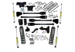 Superlift 6" Lift Kit - 11-16 F-250/F-350 4WD - Diesel - w/ 4-Link Conversion & SL Shocks