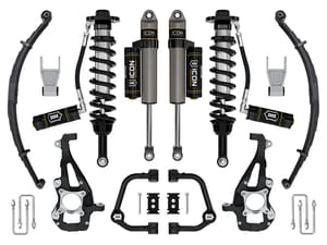 ICON Vehicle Dynamics 21-25 FORD F150 4WD 3.5-4.5" STAGE 3 SUSPENSION SYS TUBULAR UCA / LEAF PACK