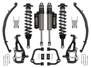 ICON Vehicle Dynamics 21-26 FORD F150 4WD 3.5-4.5" STAGE 2 SUSPENSION SYS TUBULAR UCA / LEAF PACK