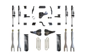 MaxTrac Suspension 4" LIFT KIT W/ 4-LINKS (VULCAN RESERVOIR SHOCKS)