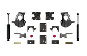 MaxTrac Suspension 2"/4" LOWERING KIT (SPINDLES) (STAMPED/ALUM ARMS)