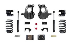 MaxTrac Suspension 3"/5" LOWERING KIT (SPINDLES/COILS) (2DR, STAMPED/ALUM ARMS)