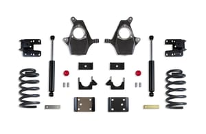 MaxTrac Suspension 3"/5" LOWERING KIT (SPINDLES/COILS, SINGLE CAB, CAST STEEL ARMS)