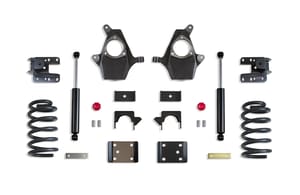MaxTrac Suspension 4"/6" LOWERING KIT (SPINDLES/COILS, SINGLE CAB, CAST STEEL ARMS)
