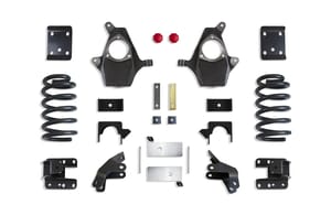 MaxTrac Suspension 4"/6" LOWERING KIT (MAGNERIDE, EXT/CREW CAB, CAST STEEL ARMS)