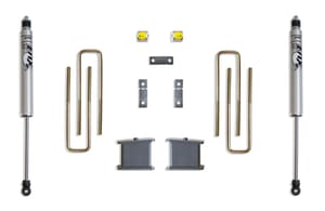 MaxTrac Suspension 4" REAR LIFT BOX KIT W/ FOX SHOCKS