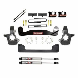 Skyjacker 4 in. Suspension Lift Kit With ADX M2.0 Aluminum Monotube Shocks.