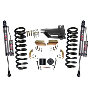Skyjacker 2.5 in. Front Leveling Kit With ADX 2.0 Remote Reservoir Shocks.