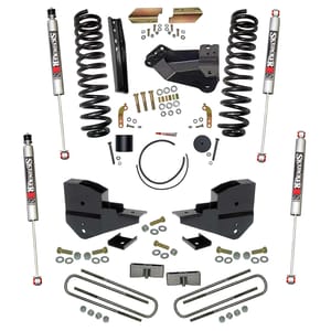 Skyjacker 4 in. Suspension Lift Kit with Front Coils, Rear Blocks, & M95 Monotube Shocks.