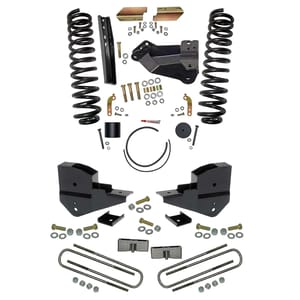Skyjacker 4 in. Suspension Lift Kit with Front Coils and Rear Blocks.