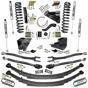 Skyjacker 4-Link Conversion and M95 Monotube Shocks.