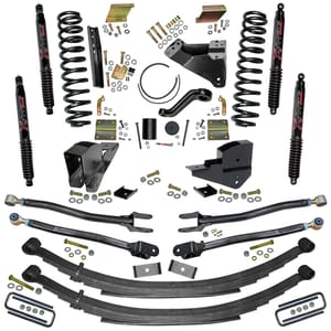 Skyjacker 4-Link Conversion and Black MAX Shocks.