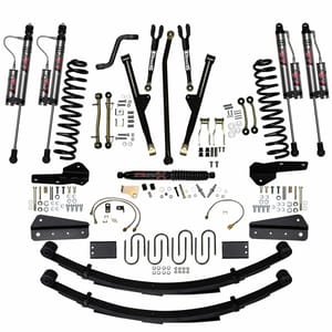 Skyjacker 6 in. Rock Ready 2 Lift System With ADX 2.0 Remote Reservoir Monotube Shocks.
