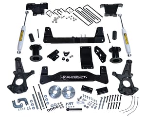 Superlift 6.5" Lift Kit - 14-18 GM 1500 4WD w OE Al or SS Ctrl Arms w SL Rear Shocks