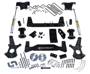 Superlift 6.5" Lift Kit - 07-13 Silverado/Sierra 1500 4WD - w/ SL Rear Shocks