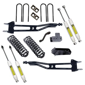 Superlift 4" Superunner Radius Arm Lift Kit - 80-96 Bronco 4WD - w/ SL Shocks