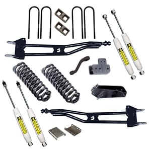 Superlift 6" Superunner Radius Arm Lift Kit - 80-96 Bronco 4WD - w/ SL Shocks