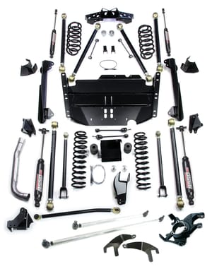 Teraflex TJ 5 Inch Pro LCG Lift Kit W/High Steer And 9550 Shocks 97-06 Wrangler TJ/TJU