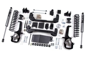 Zone Offroad Products Zone 6" Strut Spacer Lift with Tail-High Rear End
