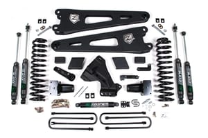 Zone Offroad Products Zone 5" Radius Arm Lift Kit, 3" Rear Lift, Nitro Shocks