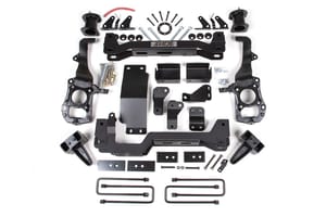 Zone Offroad Products 6" Suspension Lift Kit 5" Rear, Block - Spacer Front, Rear Shock Relocation