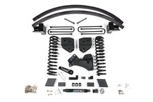 Zone Offroad Products Zone 6 Lift Kit, 4 Rear, Block & AAL, Diesel, 2 Leaf Main - No Shocks