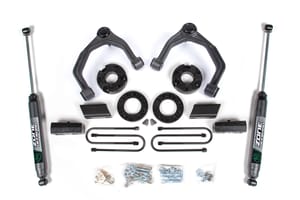 Zone Offroad Products 3.5" Susp Lift Kit, 2" Rear, Block - Spacer Front, Fox 2.0 ADV Series Rear Shock