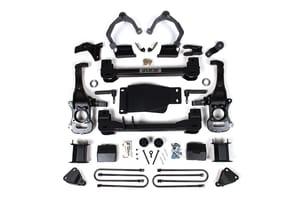 Zone Offroad Products 6" Suspension Lift Kit W/ARC, 5" Rear, Block - Spacer Front, Rear Shock Spacer