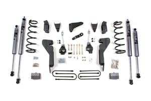 Zone Offroad Products 6" Lift w/3.5" Axle-gas - Front Coils, Rear Blocks