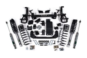 Zone Offroad Products 6" Front 5" Rear Suspension Lift System w/OE 22in Wheels, Fox Shocks