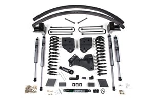 Zone Offroad Products 6" Susp Lift Kit - Front Coil, 3" Rear Block, Diesel, 3 Leaf Main Fox Adv Shock