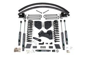 Zone Offroad Products 6" Susp Lift Kit, Front Coil, 3" Rear Block, Diesel, 3 Leaf Main - Nitro Shocks
