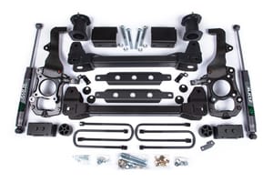 Zone Offroad Products Zone 6" Suspension Lift Kit, 4" Rear Lift, Block; Spacer Front, Nitro Rear