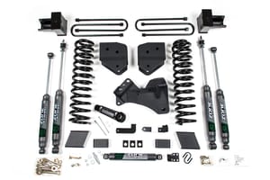 Zone Offroad Products 4" Suspension Lift Kit, 2" Rear, Block, Gas, 3 Leaf Main - Nitro Shocks