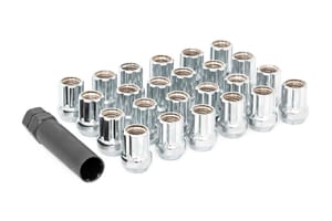Wheel Accessories - M14 x 1.5 Lug Nut Set of 24 | Chrome | Open End